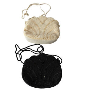 Vintage Women’s 2 Pack Small Beaded Sequins Lightweight Shoulder Purse Cocktail